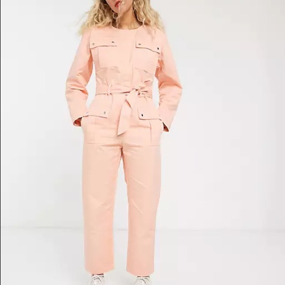 & Other Stories Peach Jumpsuit Size 0 NWOT - Picture 3 of 13